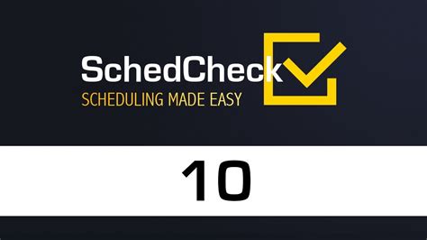 schedcheck|10 SchedCheck Tutorial .